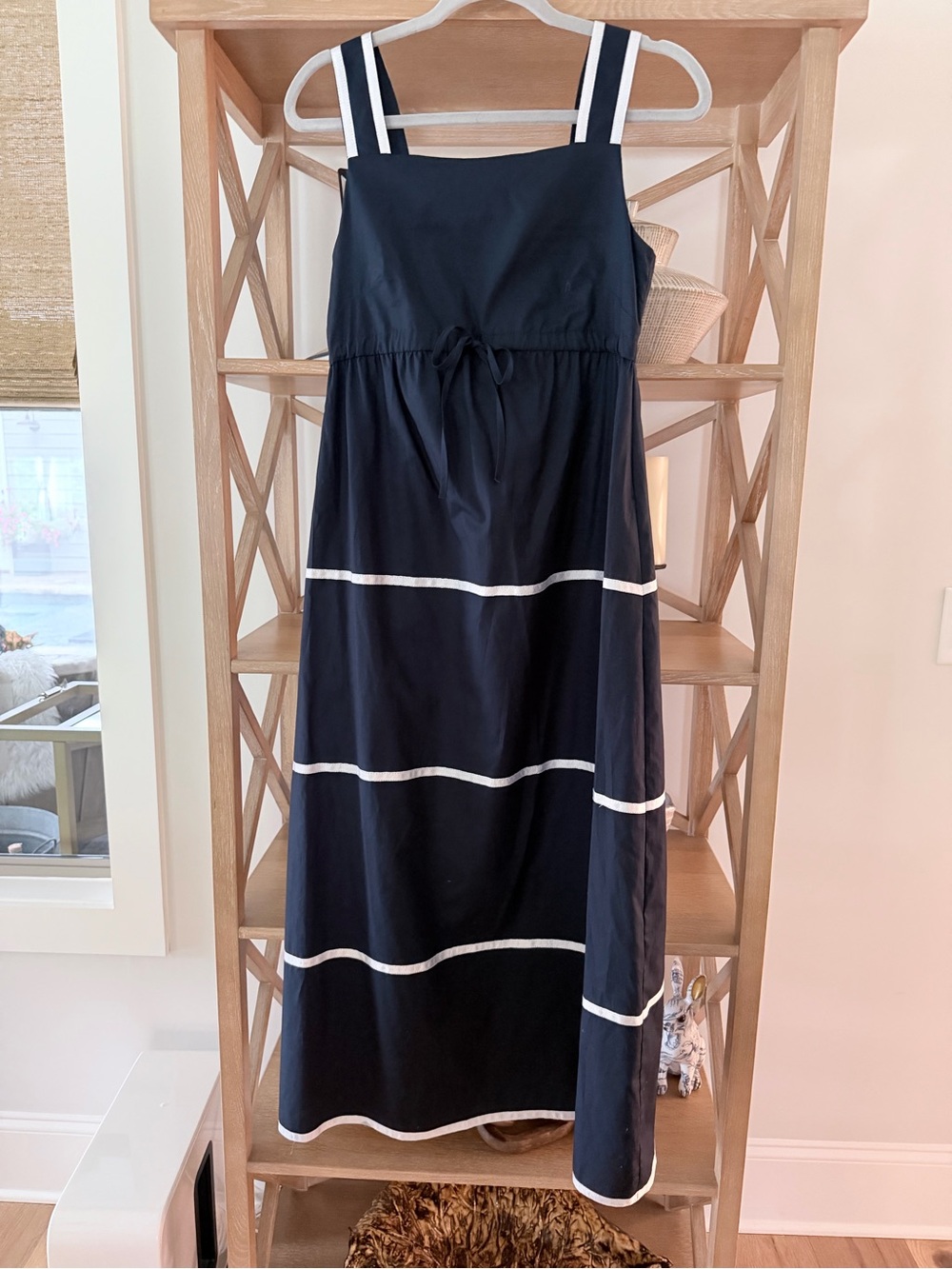 Vilagallo Navy/White Sundress Dress NWT